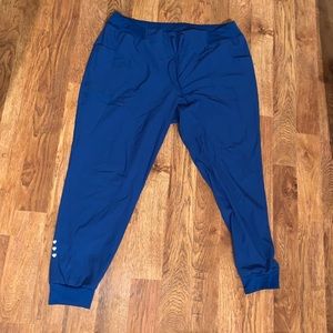 Cobalt blue HeartSoul jogger scrub pants